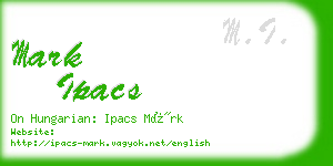 mark ipacs business card